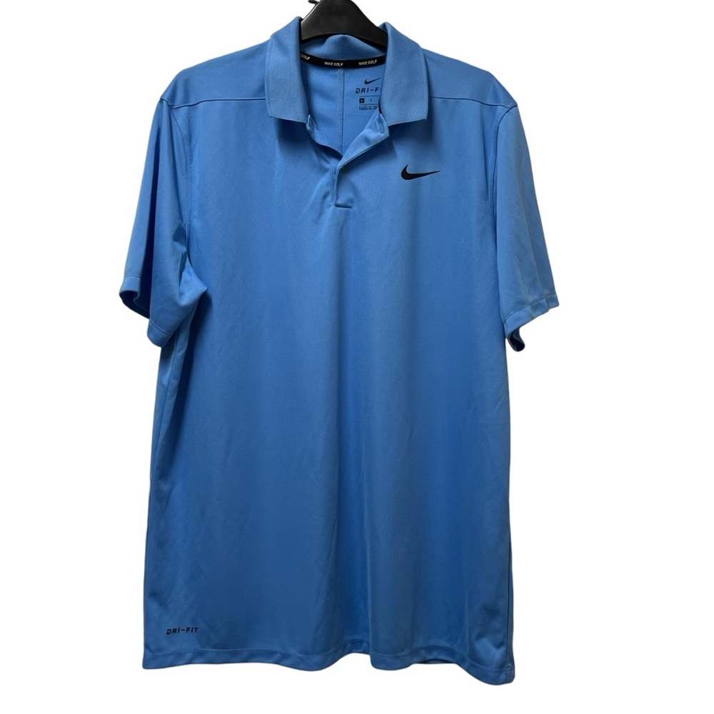 Nike Golf Men’s Dri-Fit Blue Polo Shirt Size Large